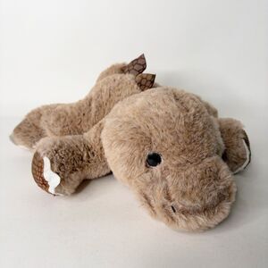 Kellytoy Baby Dinosaur Plush Laying Dino Brown Stuffed Animal Soft 11"